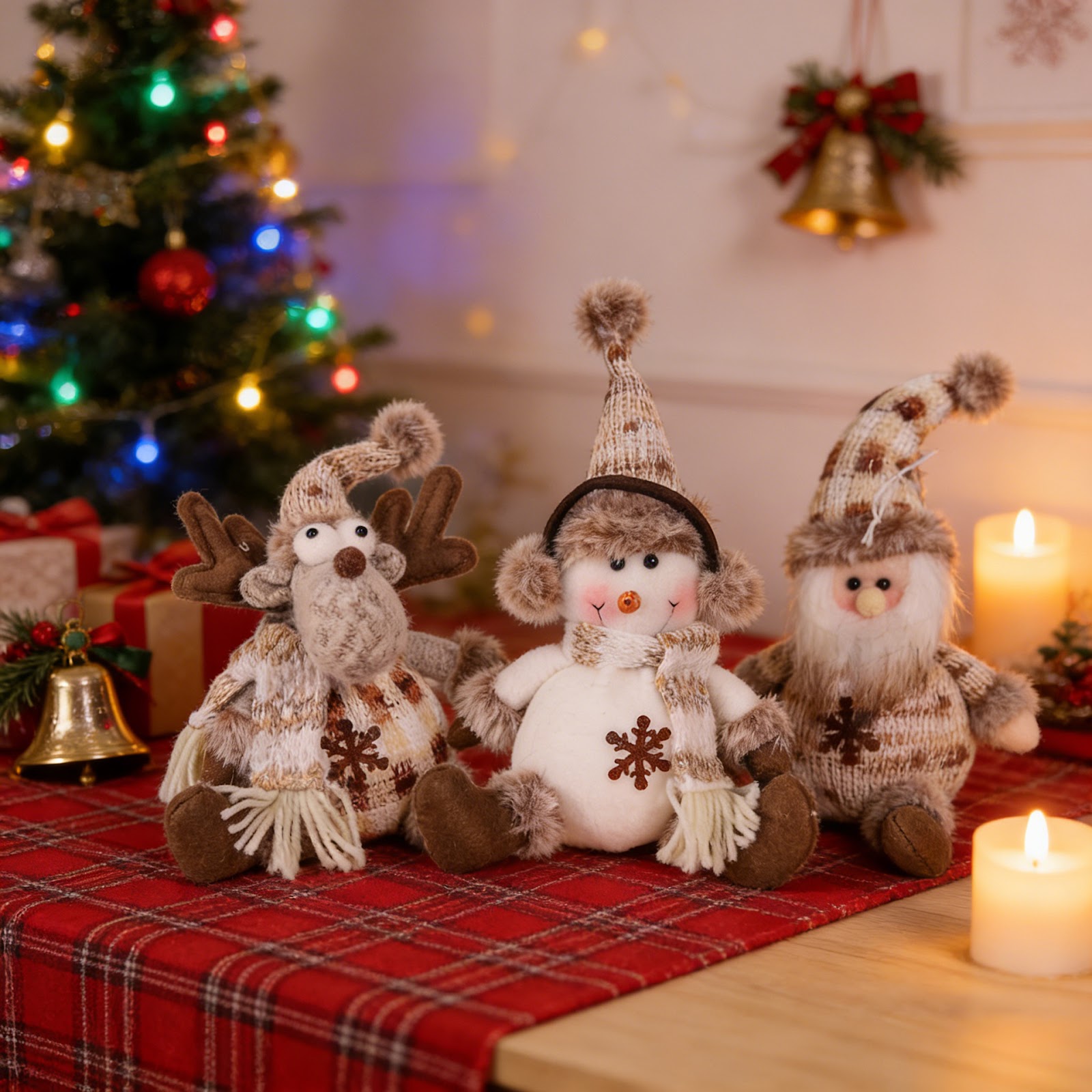 Christmas Elf Set: Santa Claus, Snowman, Reindeer