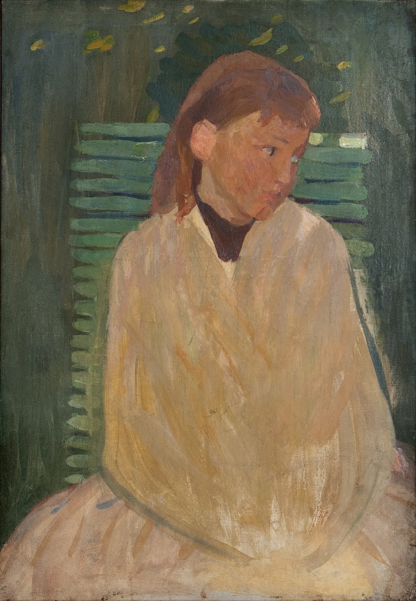 Girl on a Garden Seat 1894