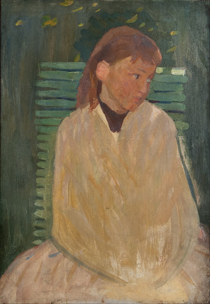 Girl on a Garden Seat 1894