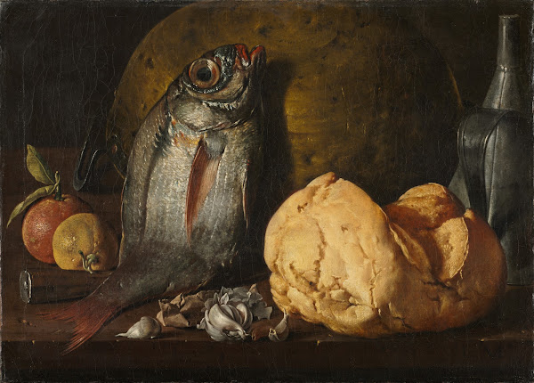 Still Life with Fish Bread and Kettle c 1772