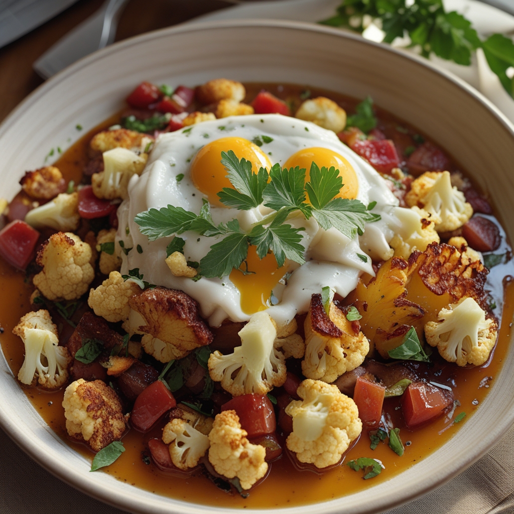 Turkish Cauliflower Breakfast Hash – Easy Homemade Flavorful Start finished