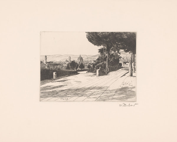 View of Florence with Palazzo Vecchio and the Cathedral in the distance 1886 192