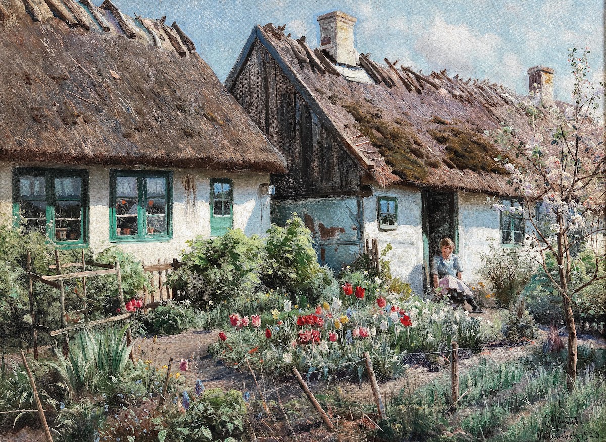 Springtime in a Rustic Garden 1923