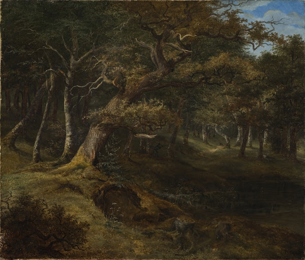 Hare hunt in a Beech Forest 1826