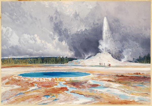 Old Castle Geyser ca 1874