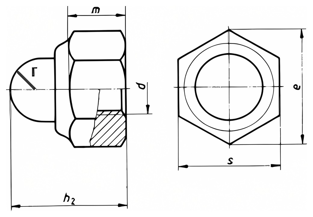 DIN 986 – Technical drawing