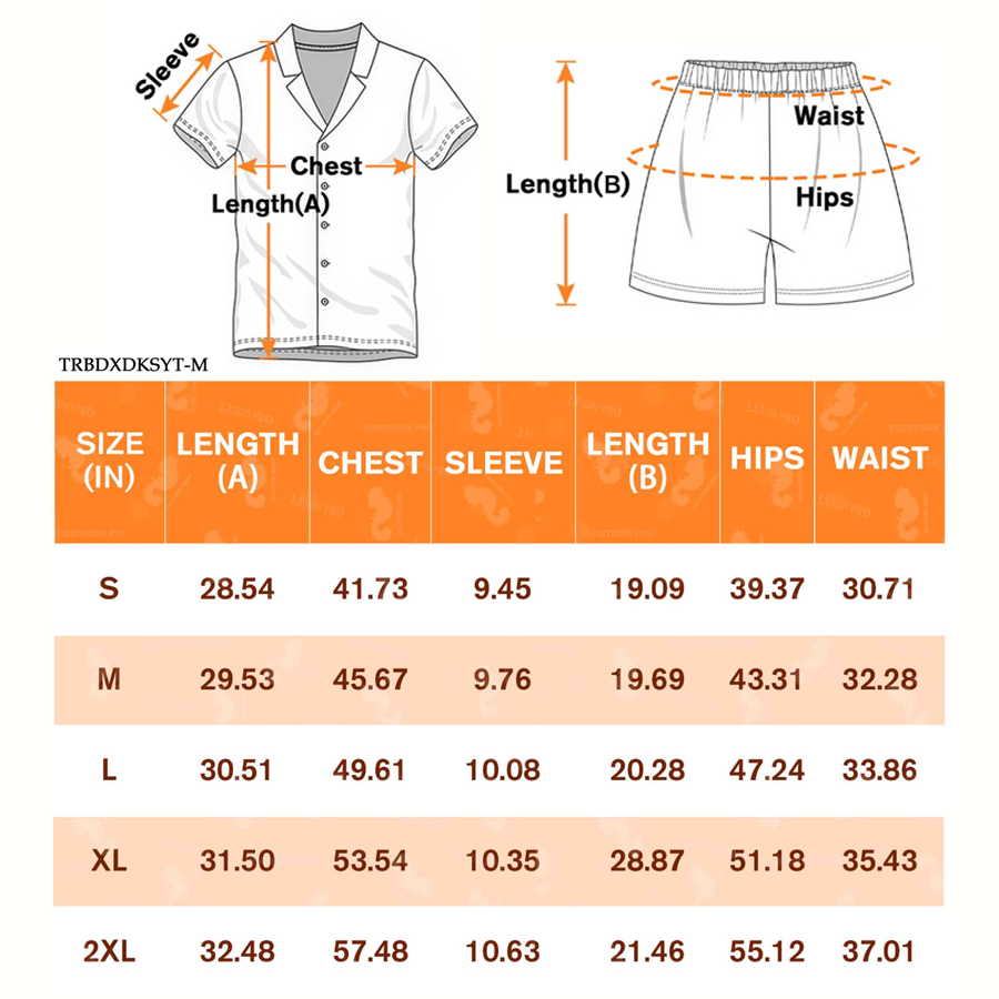 AOP Men's Short Sleeves Pajama Set