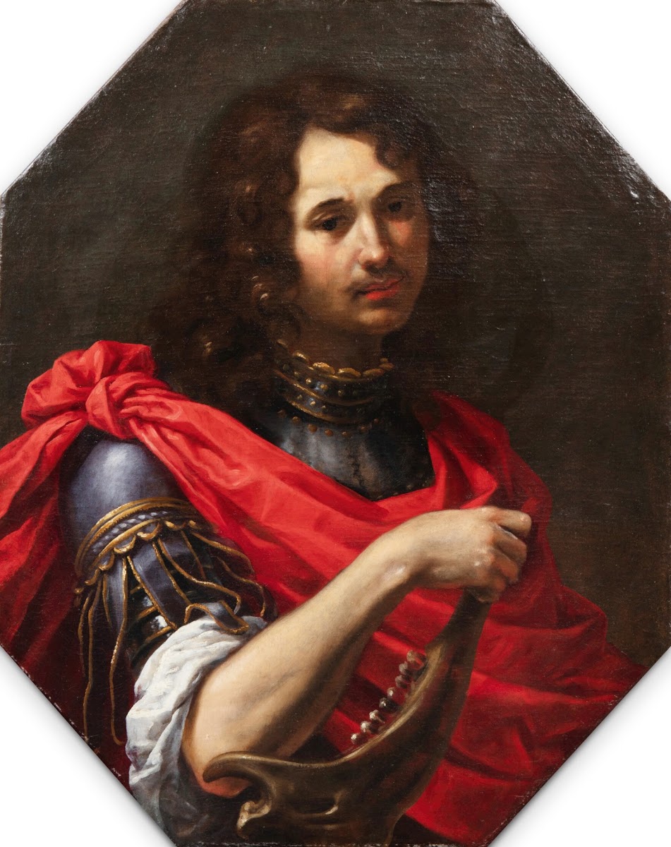 Portrait of a young man as Samson