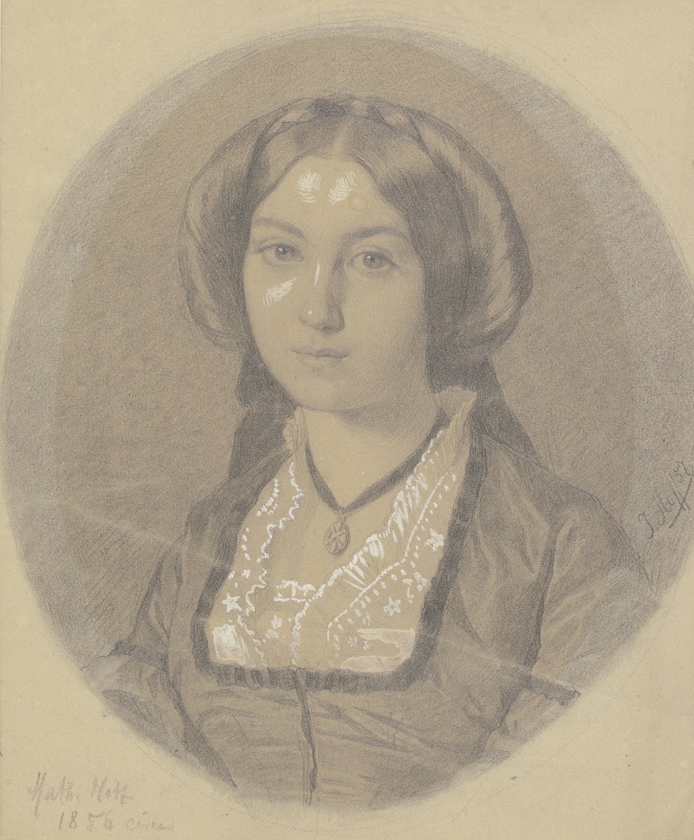 Bildnis Mathilde Hoff Schwester des Künstlers 1856