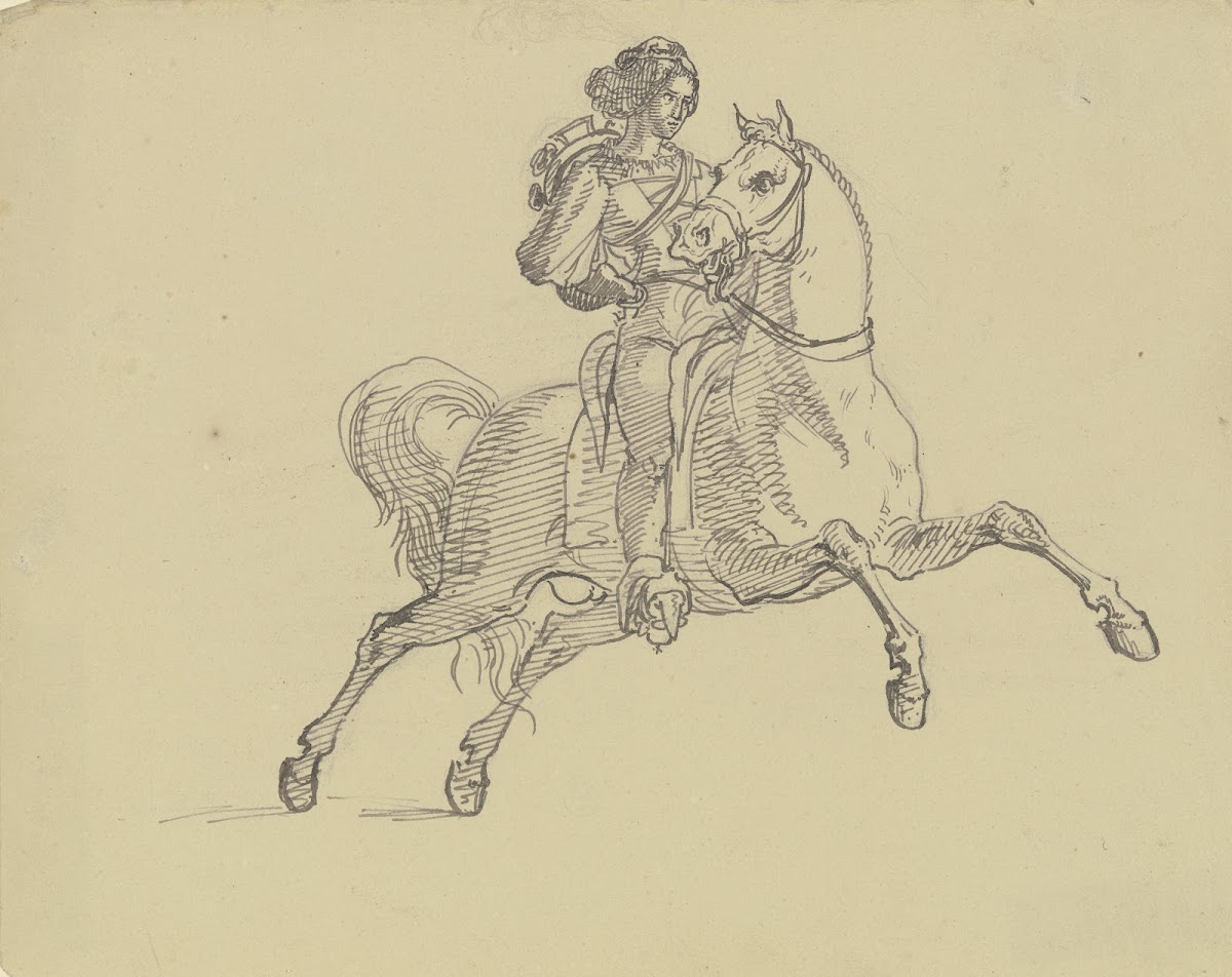 Rider on his horse