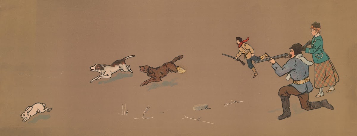 Rabbit shooting 1900