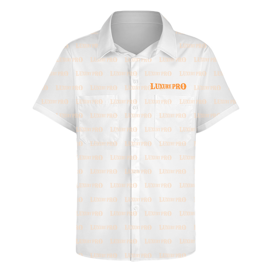AOP Normal collar shirt double pocket version - bamboo hemp