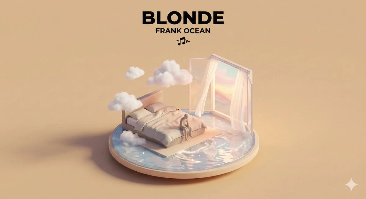 Diorama isométrico en miniatura 3D inspirado en un álbum de música
