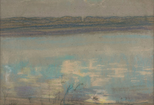 Landscape with a river after 1905