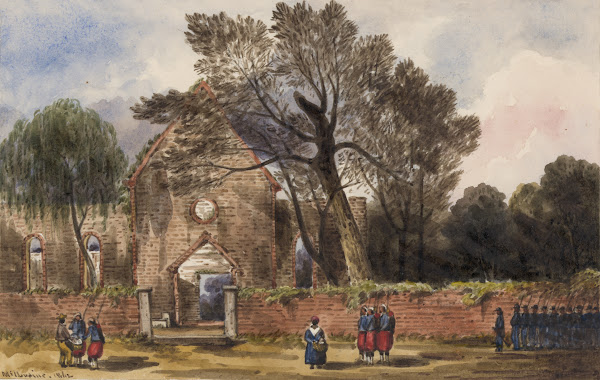 Ruins of church at Hampton Va 1862