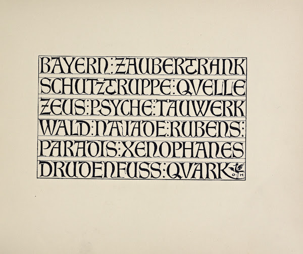 Beispiele kunstlerischer Schrift Pl042 1900