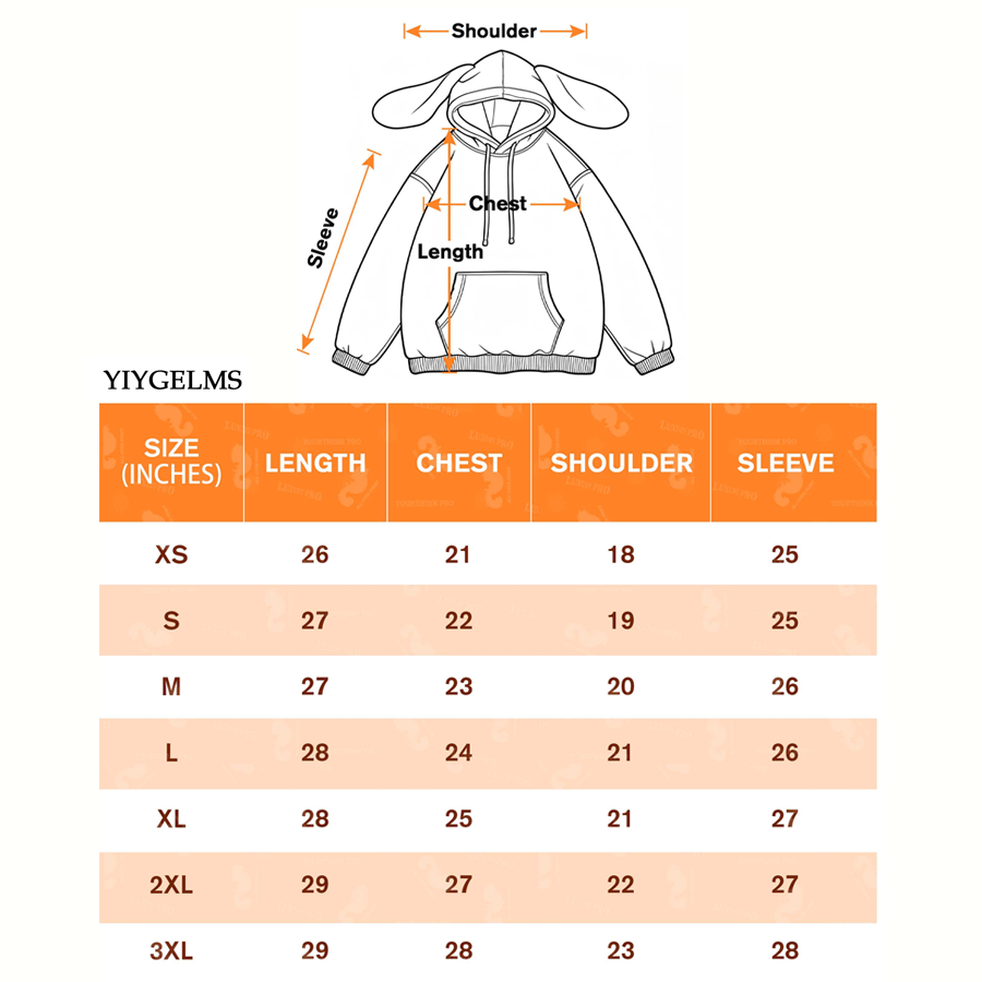 AOP Dog Ear Hooded Sweatshirt