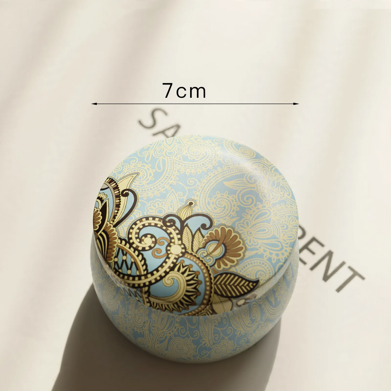 Rotating candle holder made of iron, 7.5 cm