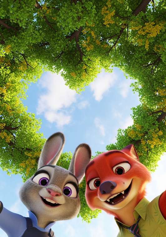 Zootopia Selfie Heart Canopy
