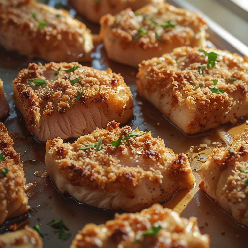 Crispy Parmesan Crusted Pork Chops - Easy Homemade Crispy Dinner finished