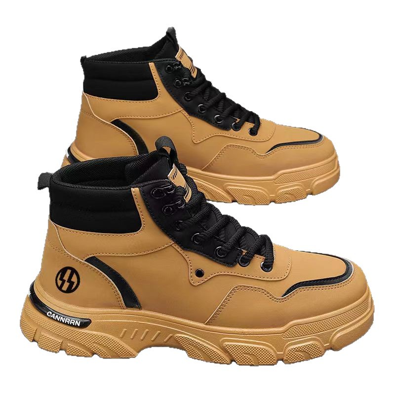 Men's boots with warm lining, slip-resistant