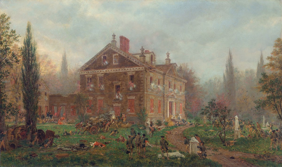The Attack on Chews House during the Battle of Germantown 1777 1878