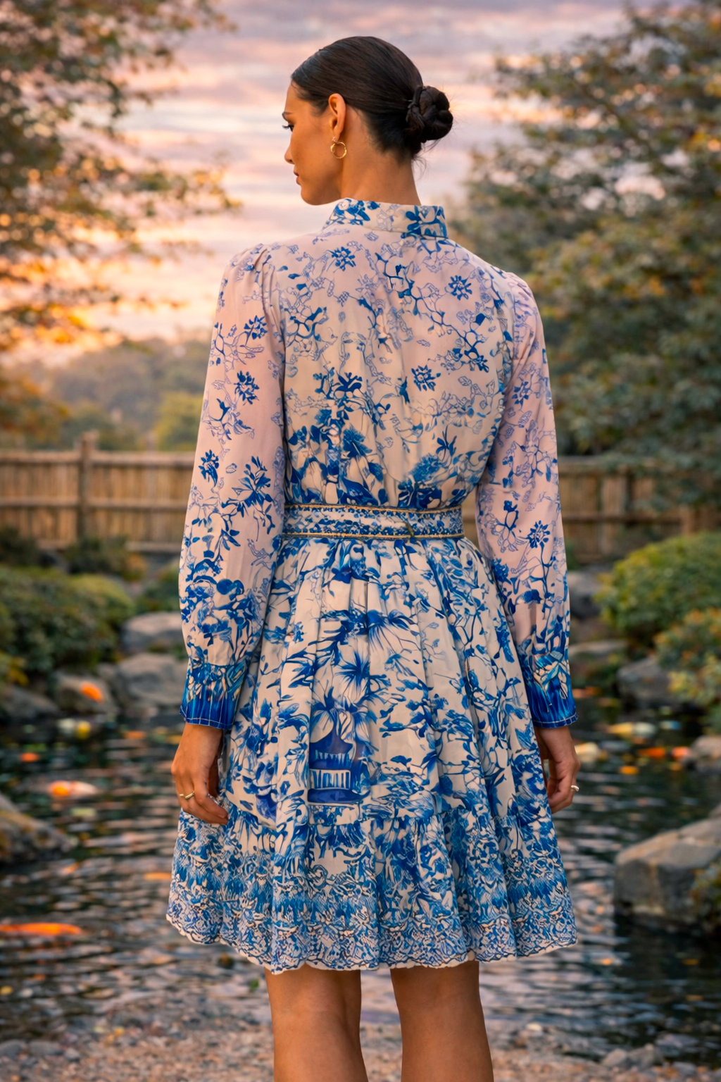 Azure Bloom Dress — 3