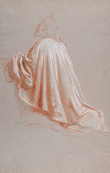 Drapery Study for a Bishop 19th century