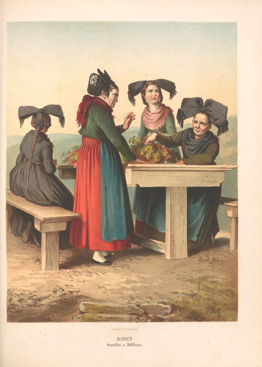 Deutsche Volkstrachten Pl53 1870