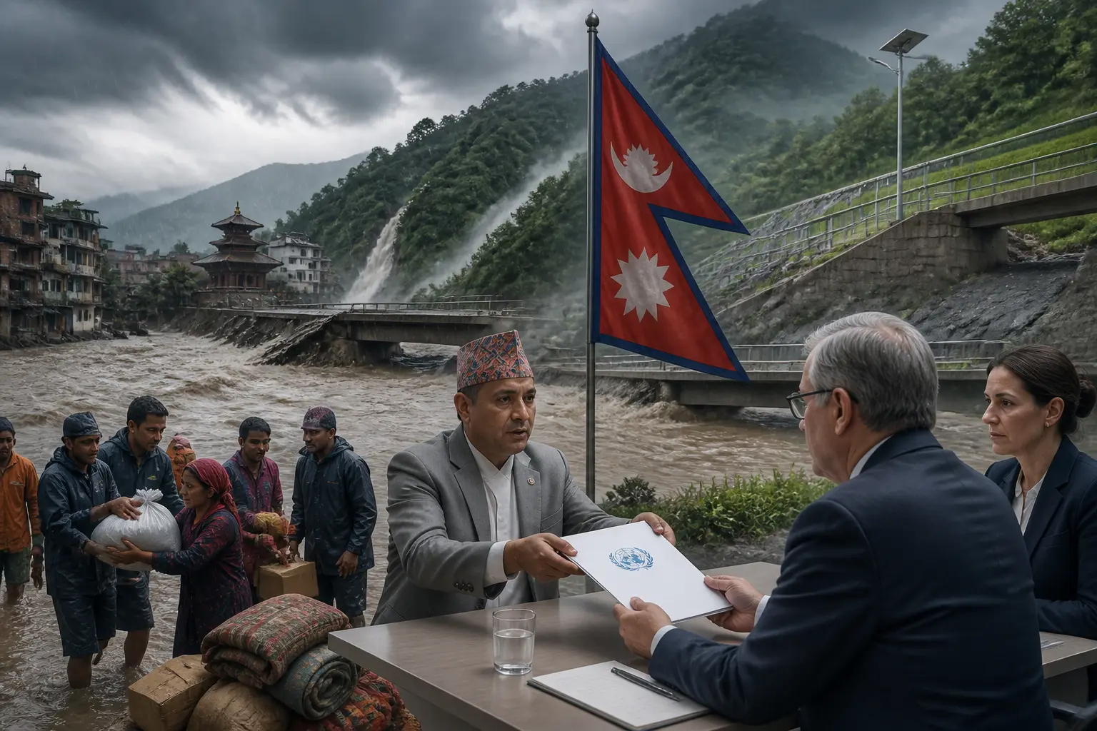 Editorial image for Nepal seeks climate justice after floods, requests $20 million from UN fund