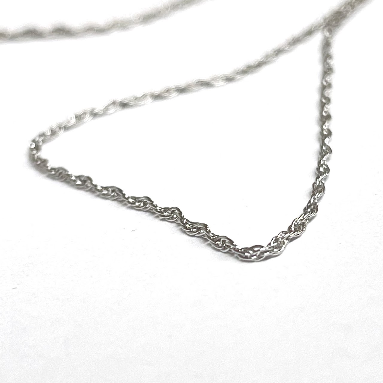 Sterling Silver & Diamond Pendant Necklace