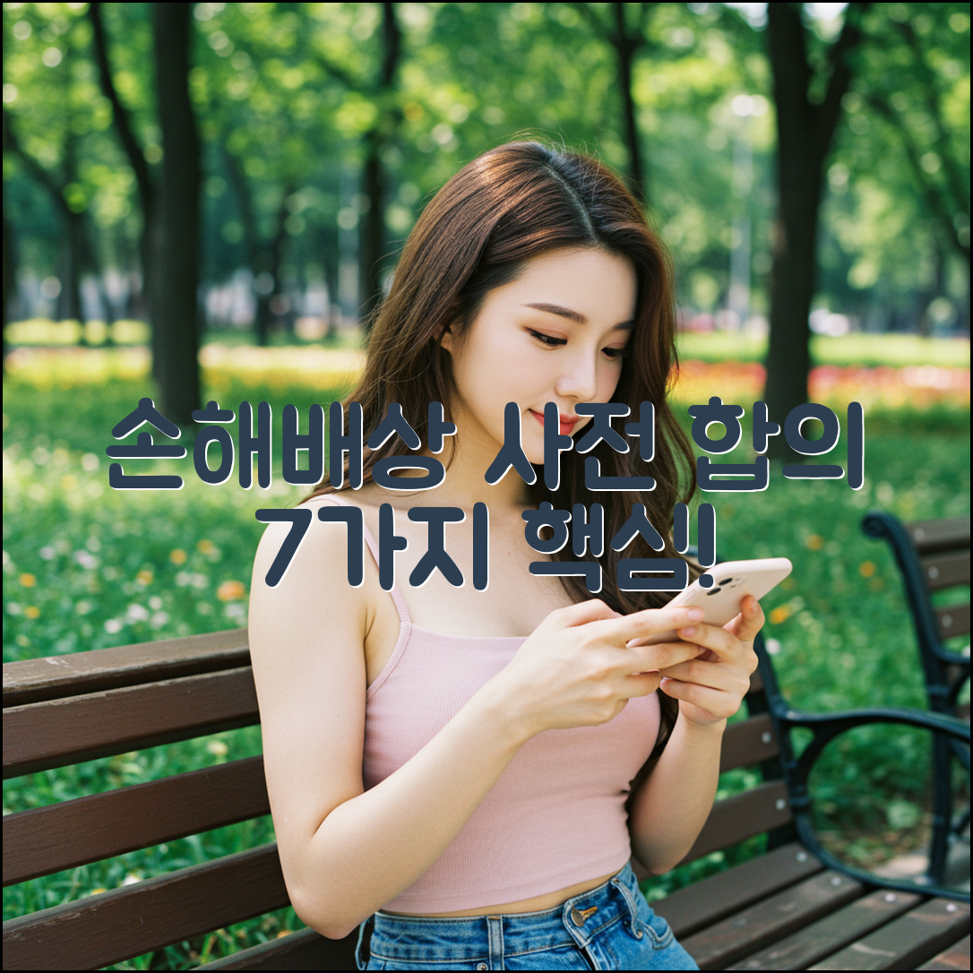 손해 배상 사전 합의 7가지 핵심 체크리스트