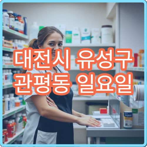 대전시 유성구 관평동 일요일 당번약국 연구단지 인근 약국
