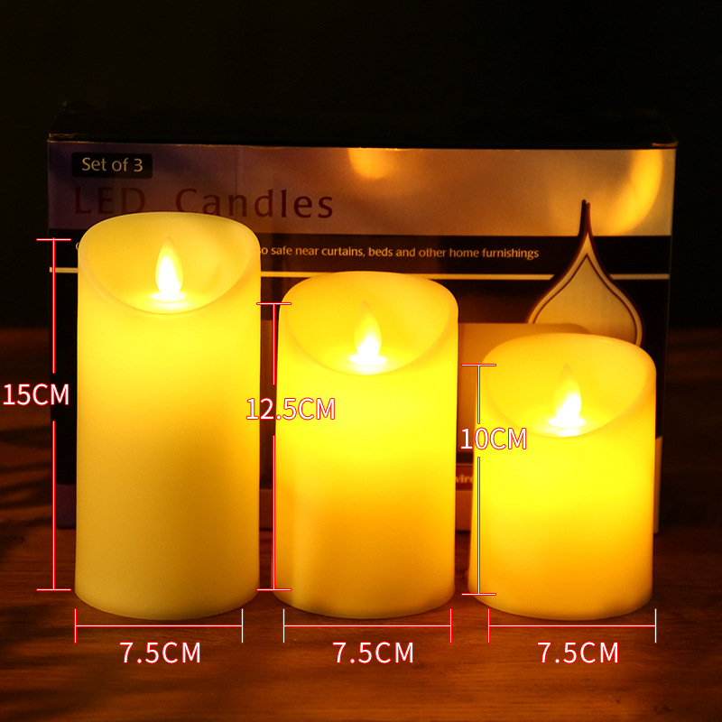 LED Real Wax Look Candles with Flickering Effect
