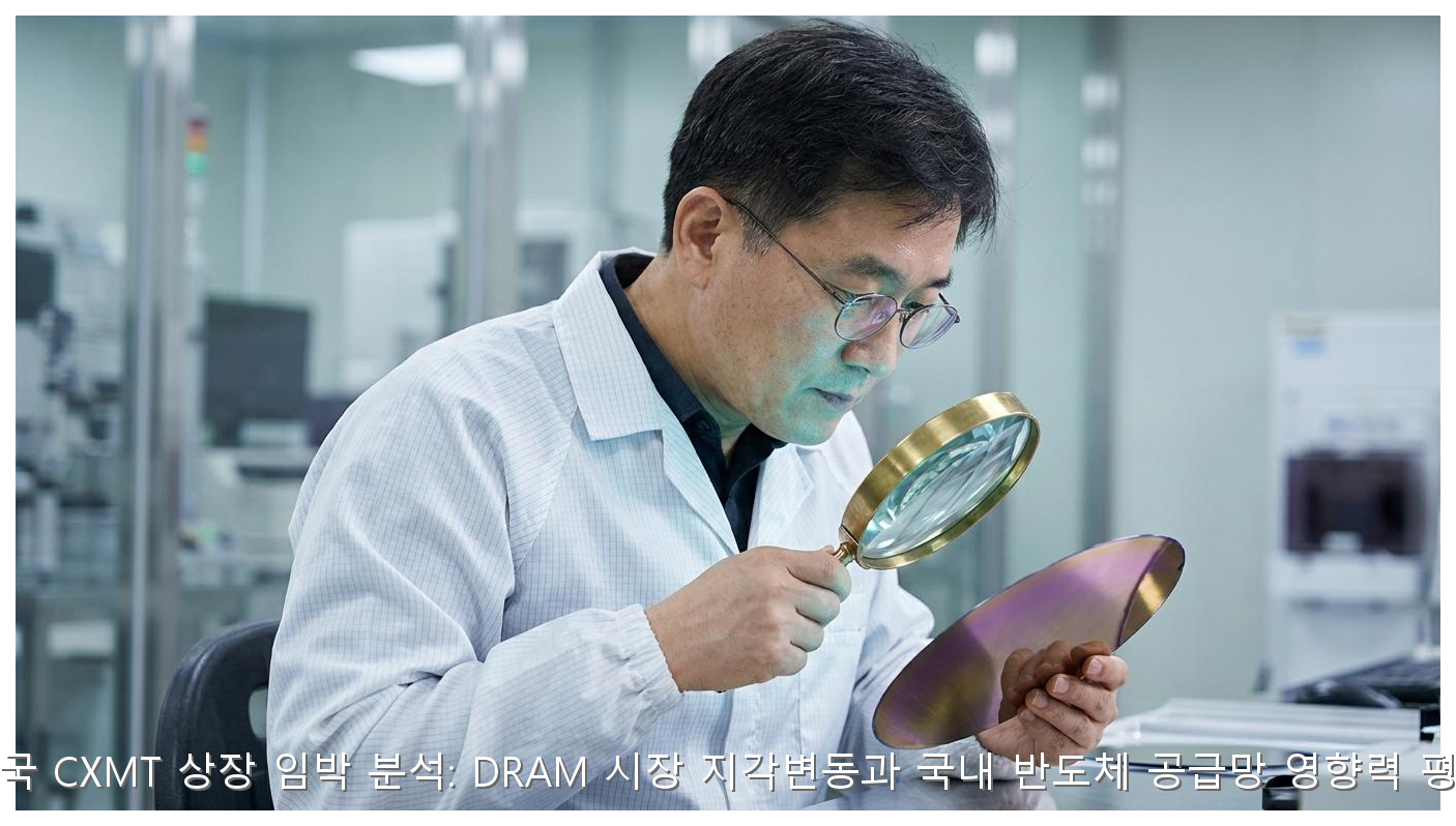 중국 CXMT 상장 임박 분석: DRAM 시장 지각변동과 국내 반도체 공급망 영향력 평가 핵심 안내 및 분석 인포그래픽 (2)