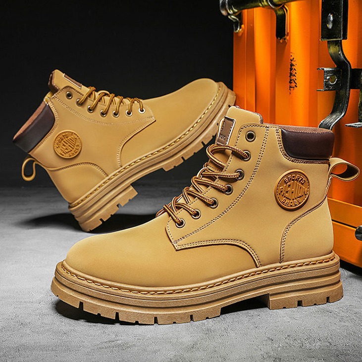 Herren Martin-Stiefel, Vintage-Stil, rutschfest