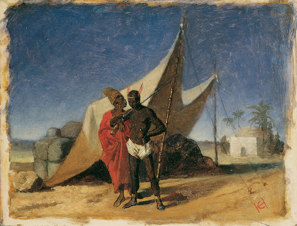 Szene In Nordafrika 1875