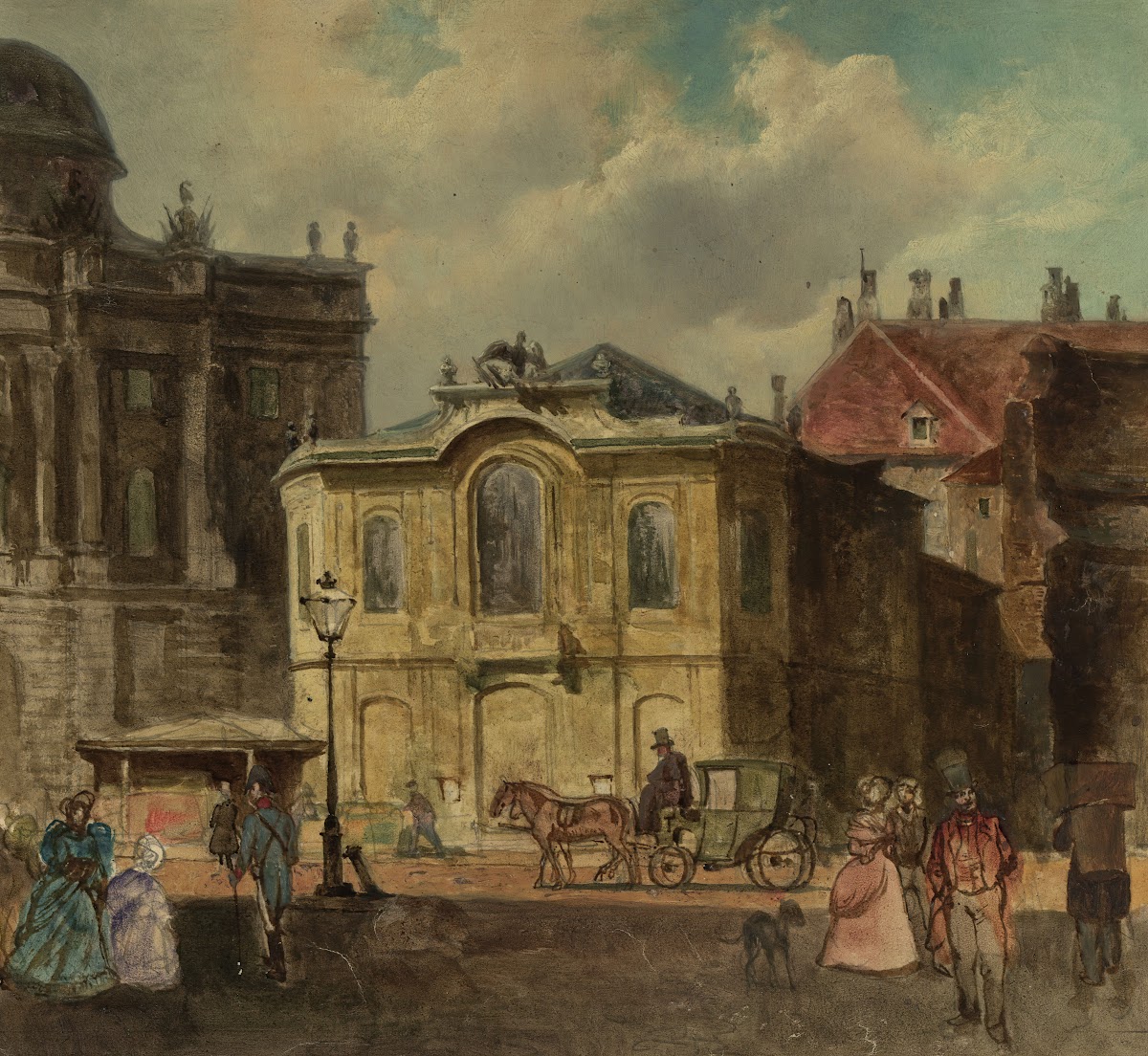 I Michaelerplatz ca 1860