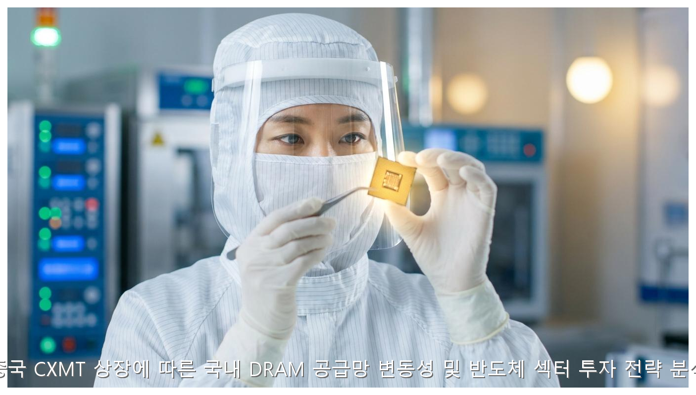 중국 CXMT 상장에 따른 국내 DRAM 공급망 변동성 및 반도체 섹터 투자 전략 분석 핵심 안내 및 분석 인포그래픽 (4)