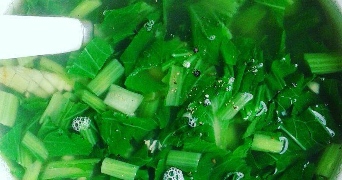 Canh cải xanh nấu tôm khô