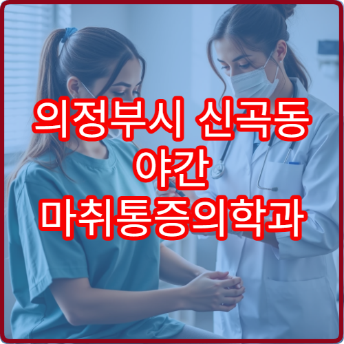 의정부시 신곡동 야간 마취통증의학과 좌골신경통 진료 정보