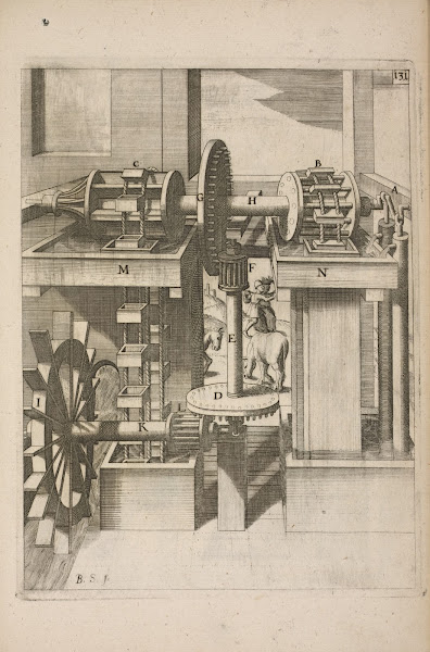 Fig CXXXI Haustrum duplex per capsulas cum antliâ duplici 1662
