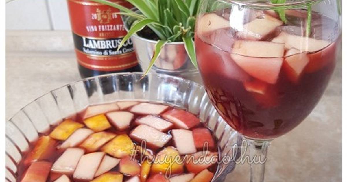 Sangria - cách pha rượu cocktail đỏ của Tây Ban Nha