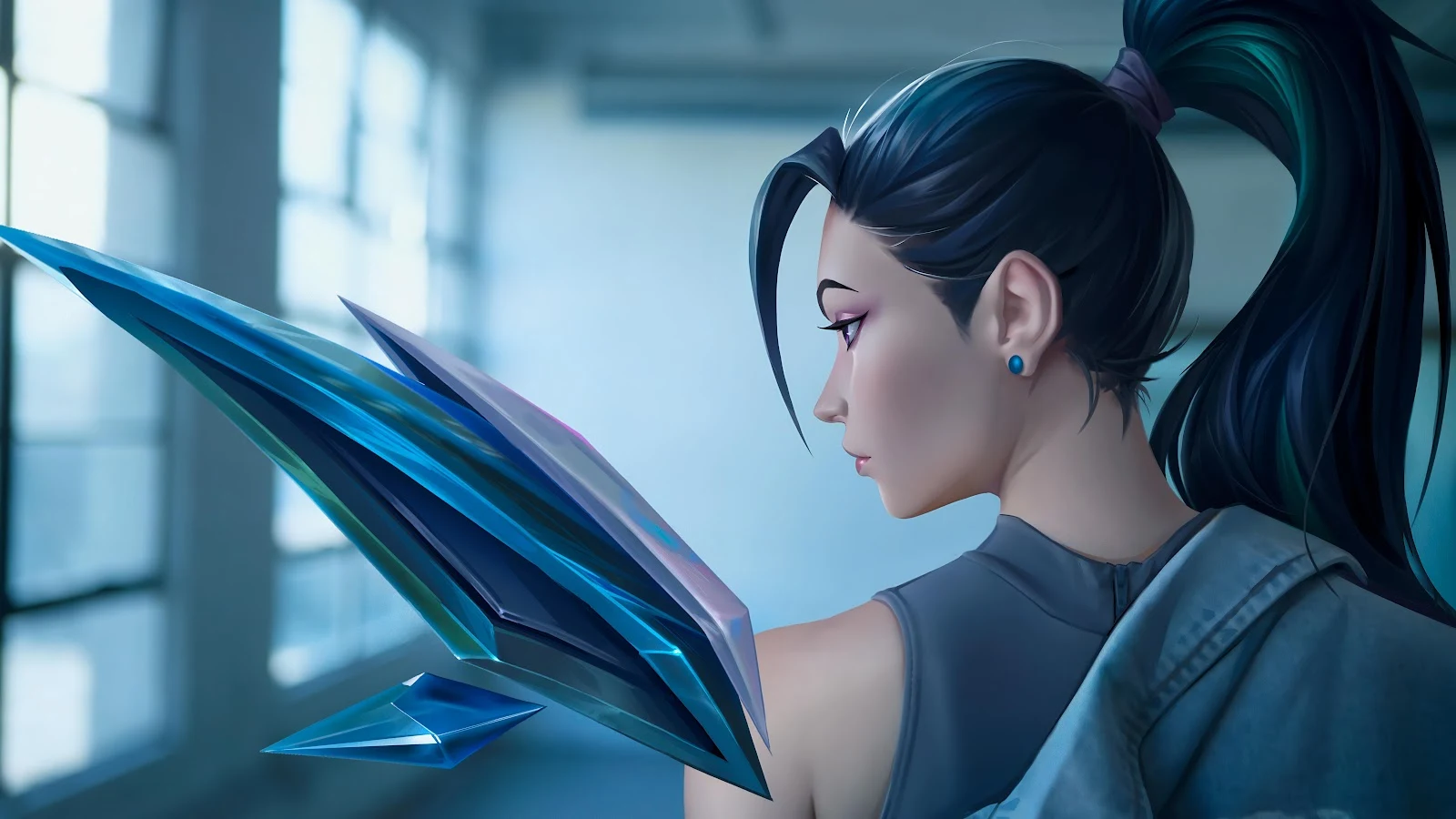 Sage From Valorant Portrait - Digital Illustration 8K Wallpaper (7680x4320)