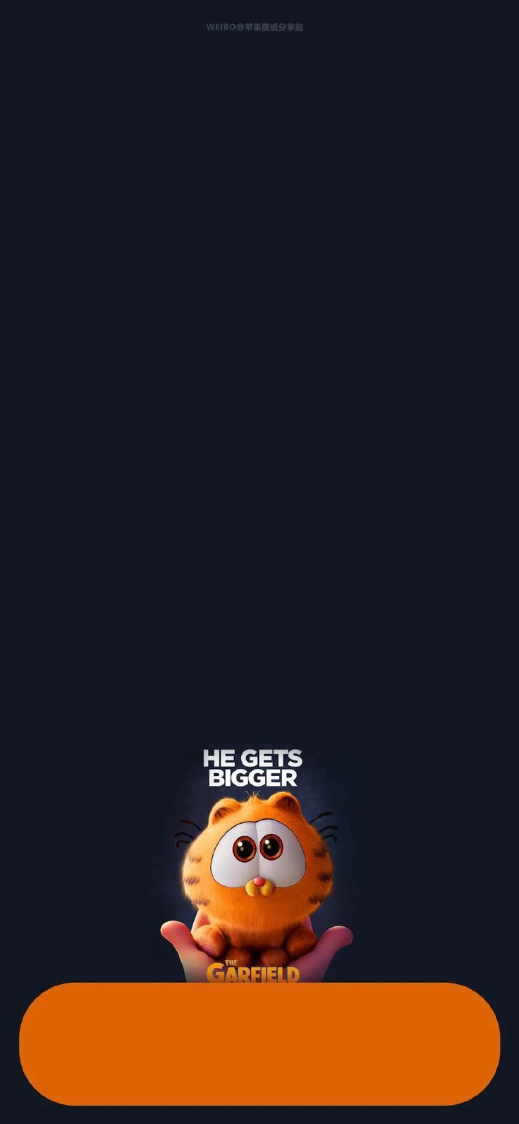 Baby Garfield Movie Poster - Digital Art Poster iPhone Wallpaper (736x1592)