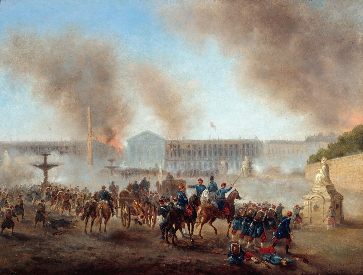 Épisode de la Commune place de la Concorde 1871