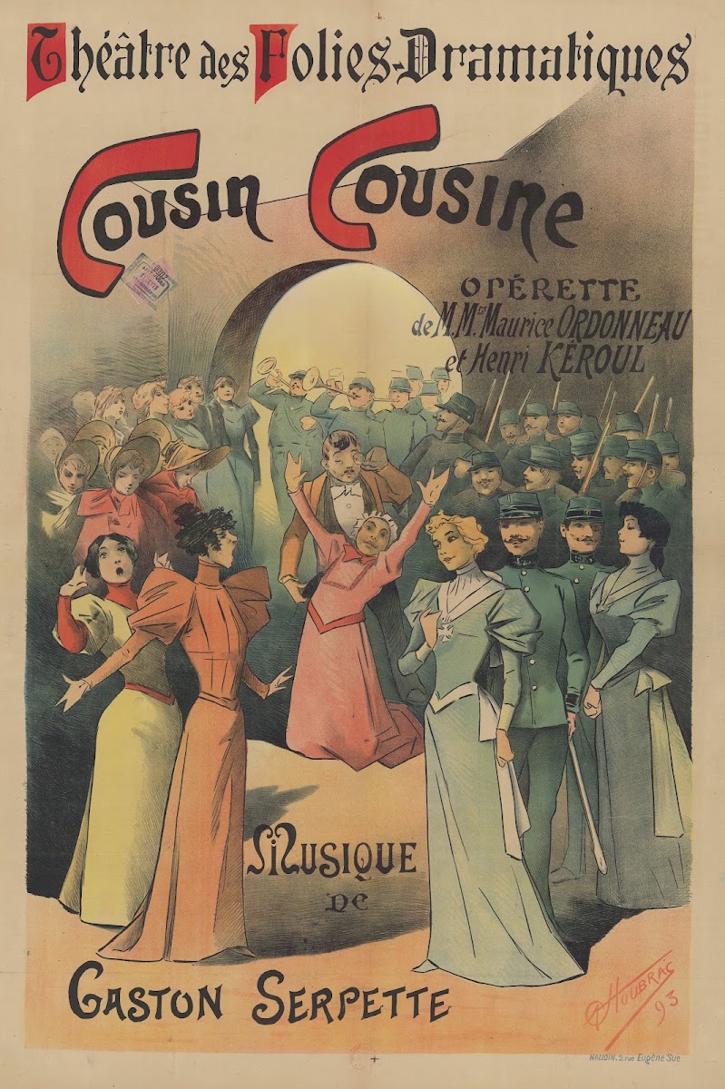 ThéÂTre Des Folies Dramatiques Cousin Cousine 1893