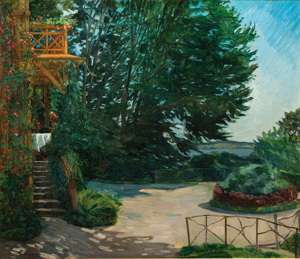 Garten einer Villa am Starnberger See 1907