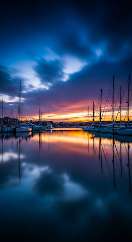 Twilight Yacht Harbor