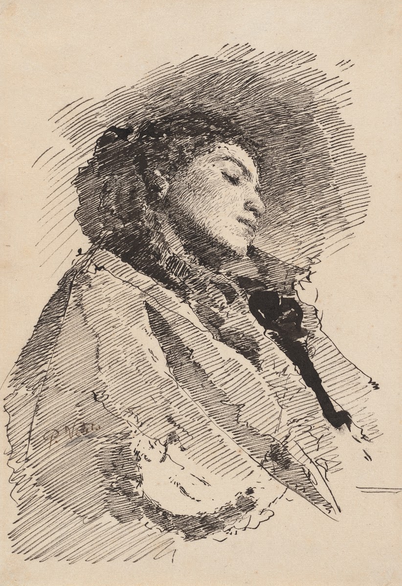 Young Woman Asleep 1870s